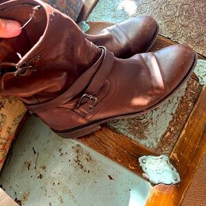 Frye belted booties